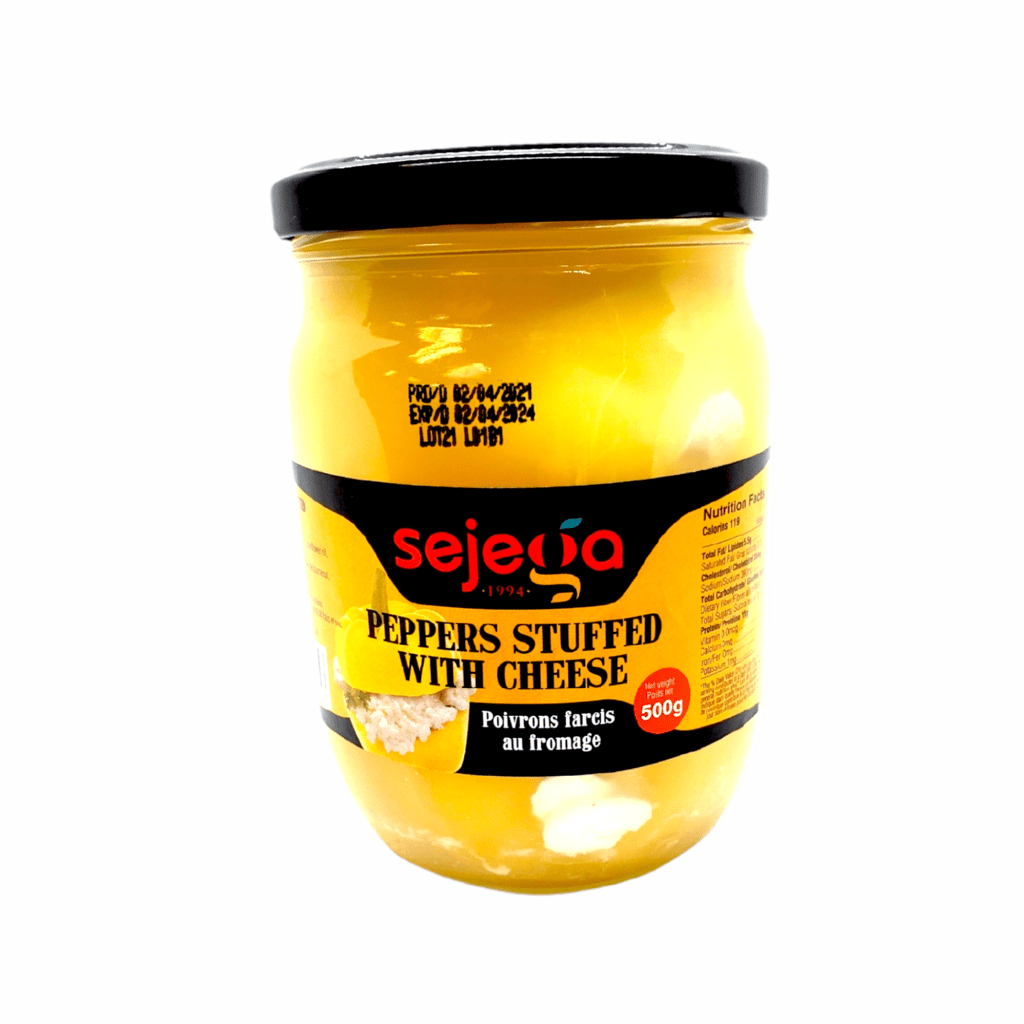Cheese Filled Yellow Tomato Peppers