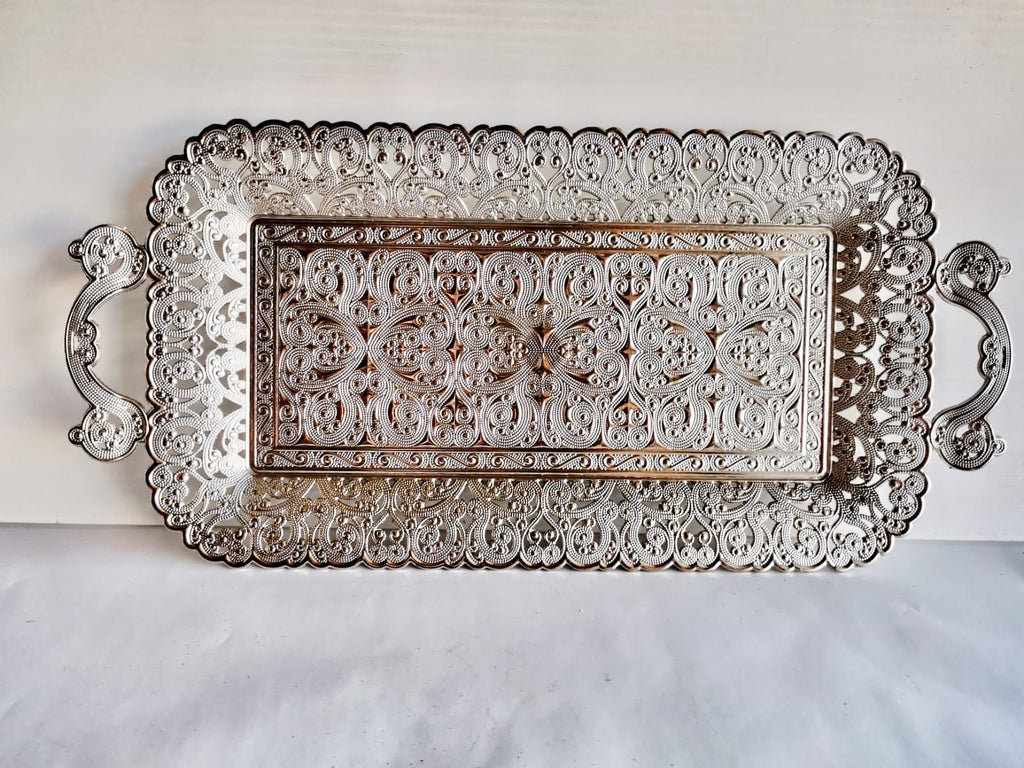 Now available: Telkari(Filigree) style tray now, it means woven silver strings, 3000 year of art from Mes