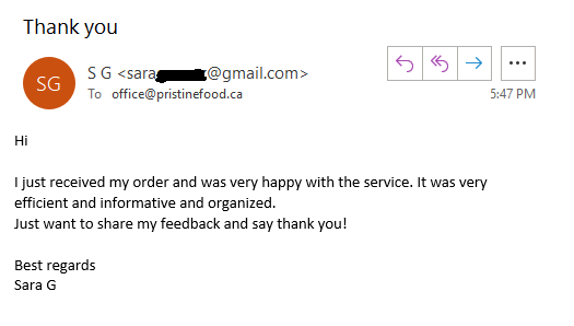 Toronto Testimonial