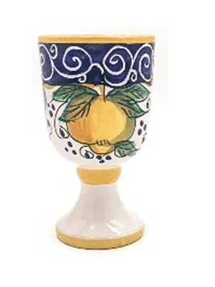 Amalfi Goblet, Italian ceramic - TurkishMart