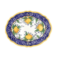Amalfi Oval Serving Dish Large, Italian ceramic - TurkishMart