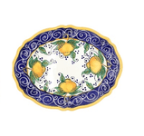 Amalfi Oval Serving Dish Large, Italian ceramic - TurkishMart