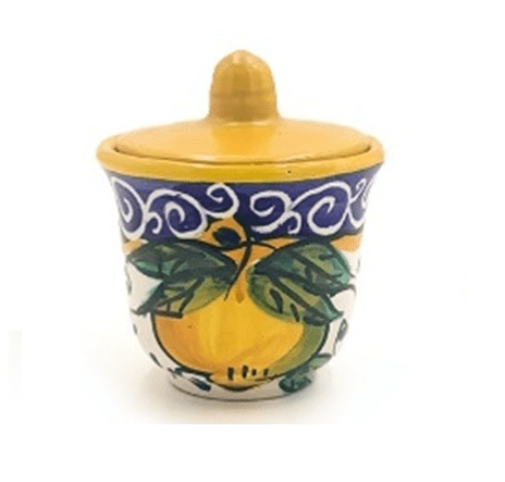 Amalfi Sugar Jar, Italian ceramic - TurkishMart