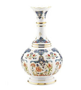 Blue and White Porcelain Vase | Hand Painted | 1 - TurkishMart