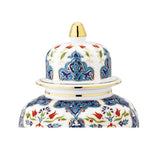 Blue and White Urn | Turkish Porcelain | 25cm - TurkishMart