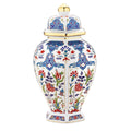 Blue Ceramic Urn | Turkish Ceramics | 30cm - TurkishMart
