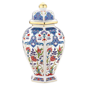 Blue Ceramic Urn | Turkish Ceramics | 30cm