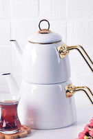 Caydanlik Toronto | White Tea Pot | 1 Medium - TurkishMart