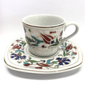 Coffee Cup Set of 6 with Double Carnation