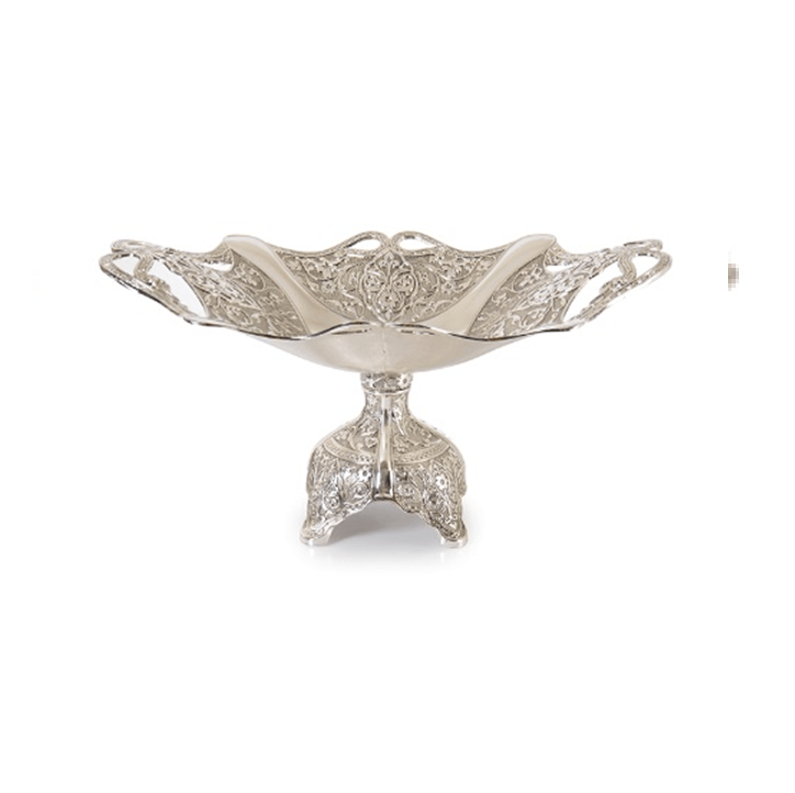 Fruit bowl | Silver style | 15cm diameter - TurkishMart