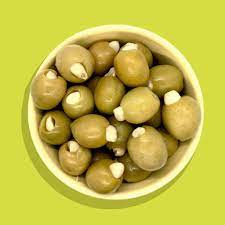 Garlic Stuffed Olives | Green Olive | 700g - TurkishMart