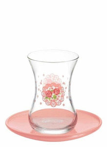 Glass Tea set | LAV Rosy | Set of 6