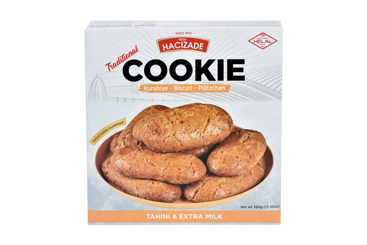 Hacizade Cookies with Tahini & Extra Milk 350g - TurkishMart