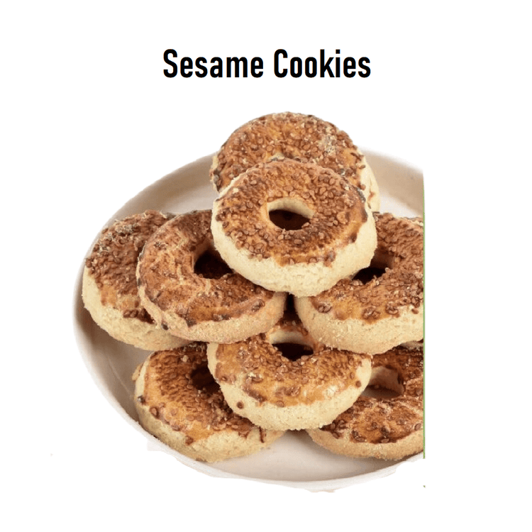 Hacizade Sesame Cookies 454g - TurkishMart