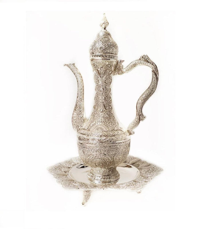 Ibrik Coffee Pot Metal Urn Set 2 Pc