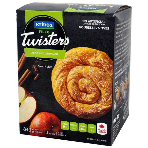 Krinos Fillo Twisters with apples 840g