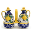 Oil Bottle | Vinegar bottle | Italian ceramic | 2 pieces - TurkishMart