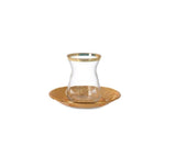 Persian Tea Set | Gold | Set of 6 - TurkishMart