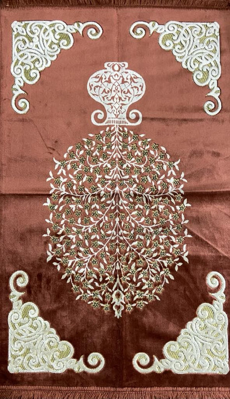 Prayer rug | Prayer mat | Namaz | Maroon - TurkishMart