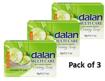 Soap Canada | Cucumber & Milk | Dalan | 3x90g - TurkishMart