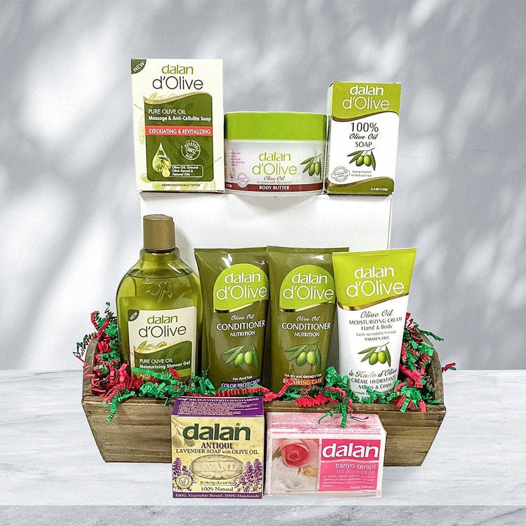 Spa Gift Baskets | Olive Oil Bath Products | 1 Large - TurkishMart