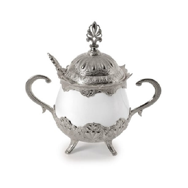 Sugar Container | Silver Style | 1 - TurkishMart