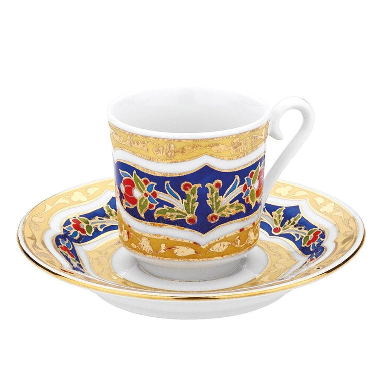 Turkish Coffee cups Gold painted Set of 2