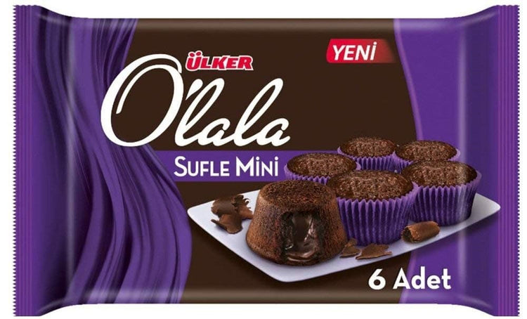 Ulker O'lala Souffle Cake with Chocolate - MINI - "Islak Kek" 6pk (162g) - TurkishMart
