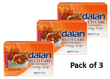 Moisturizing soap Honey Milk Dalan 3 x 90g