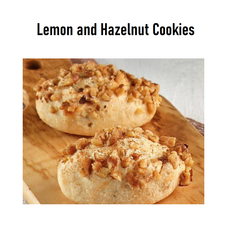 Hacizade Lemon Pieces and hazelnut cookies
