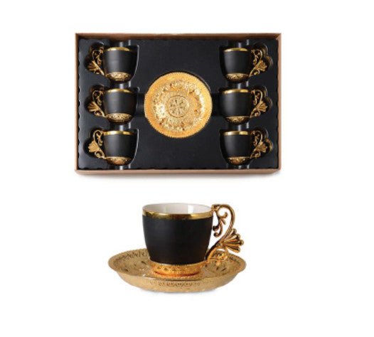 Black and Gold coffee set,