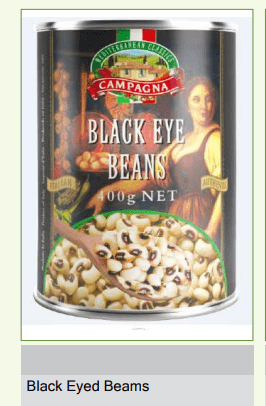 Black eyed peas (borulce) $1.99