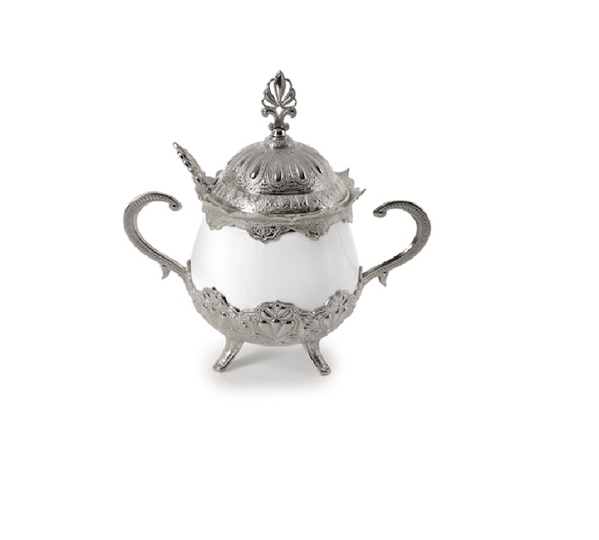 Silver style sugar bowl