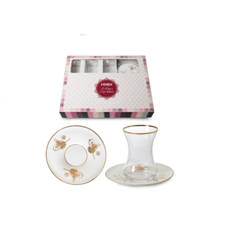 Tea set with Sultan's signature