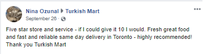 Toronto Testimonial