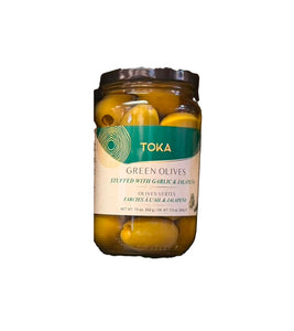 Garlic & Jalapeno Stuffed Green Olives | Toka | 200g