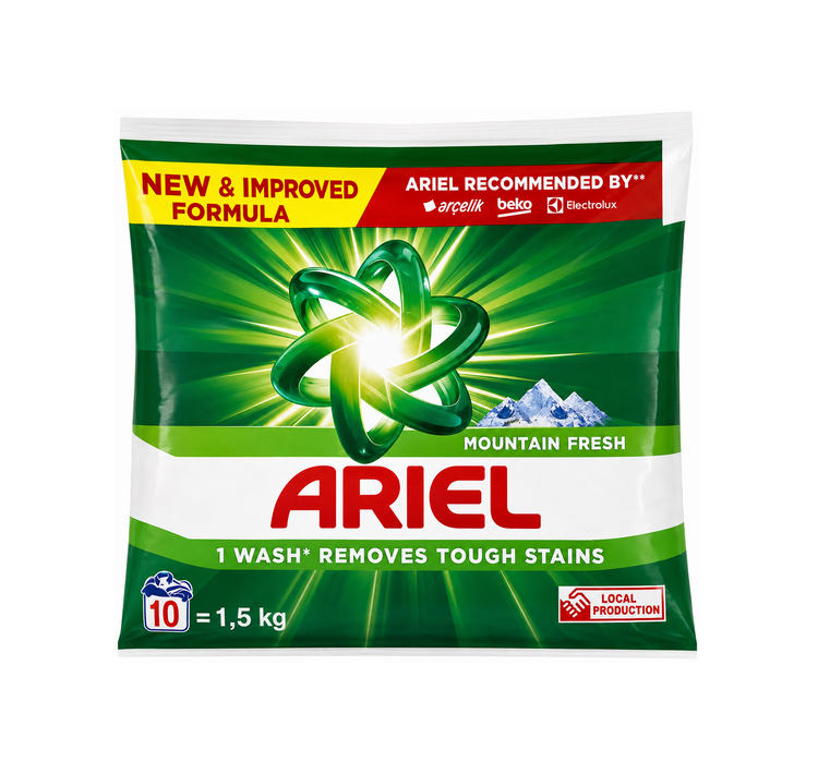 Powder Laundry Detergent Ariel 1500G