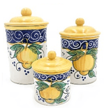 Amalfi 6.8 inch Single Jar, Italian ceramic - TurkishMart