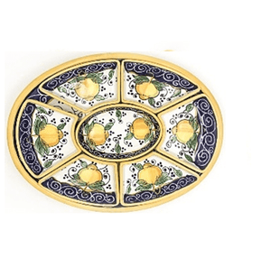Amalfi Giant Appetizer Plate, Italian ceramic