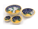 Amalfi single small bowl largest size, Italian ceramic - TurkishMart