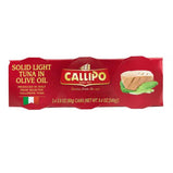 Callipo Solid Light Tuna "in Olive Oil" - 3 tins/80g each - TurkishMart