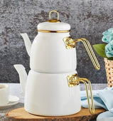 Caydanlik Toronto | White Tea Pot | 1 Medium - TurkishMart