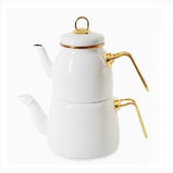 Caydanlik Toronto | White Tea Pot | 1 Medium - TurkishMart