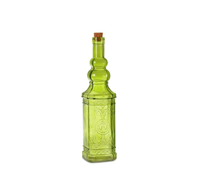 Green glass bottle