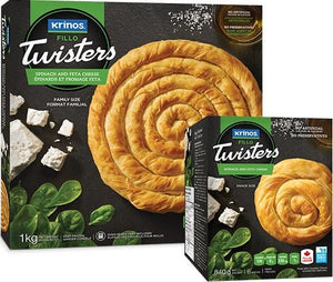 Krinos Fillo Twisters | Feta Ricotta Spinach | 840g