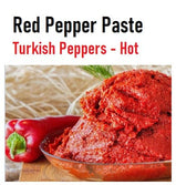 Red pepper paste | Hot | Orsini 650g | Glass Jar - TurkishMart
