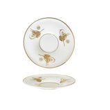 Saucer Plate | Istanbul Gold Tugra | Set of 6 - TurkishMart