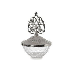 Sugar container with fancy lid