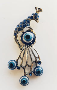 Tall Peacock Evil Eye magnet | 1Pc