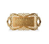 Turkish Tray Gold style Metal  1